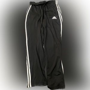 Adidas 3 Stripe Classic Climalite Track Pants / Color: Black & White / Size: XL